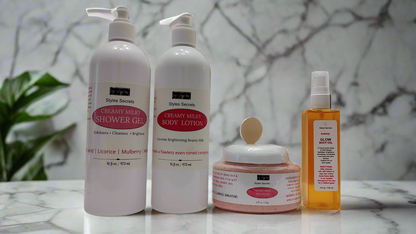 CREAMY MILKY BRIGHTENING BODY CARE KIT + OIL